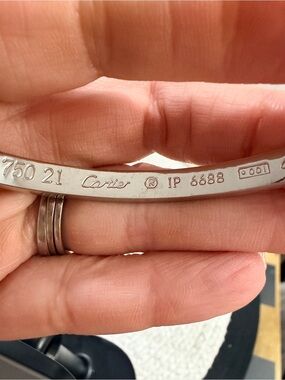 Stainless Steel Bracelet | Love | Hinge to open | New - size 8